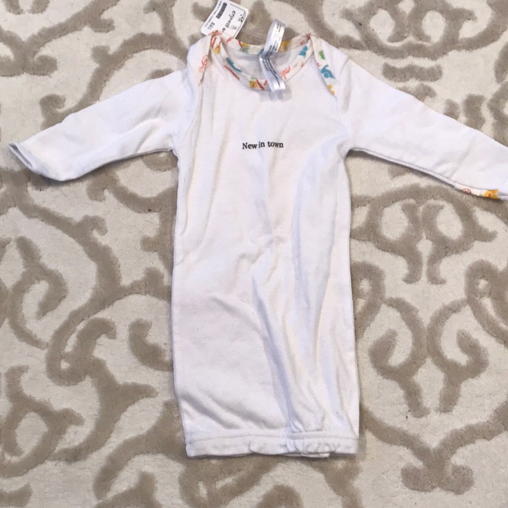 New in town baby gown